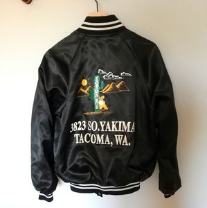 Vintage oversized bomber jacket